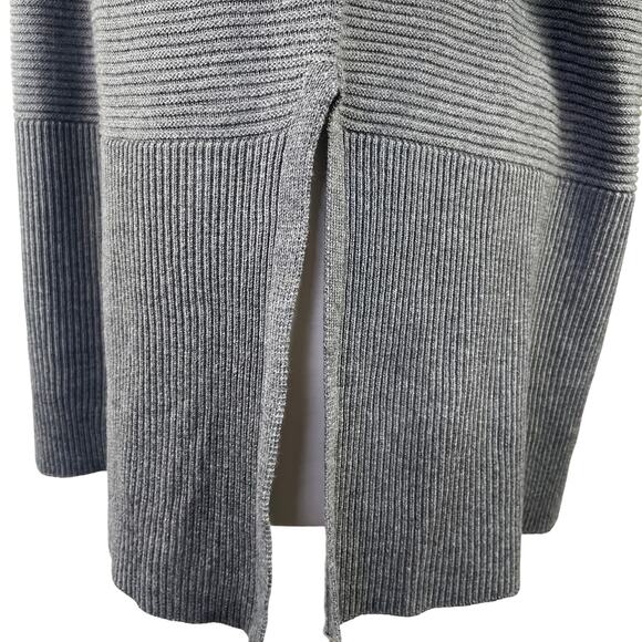 Adrienne Vittadini Steel Heather Gray Cowl Neck Tunic LS Sweater Oversized XXL - Picture 14 of 16